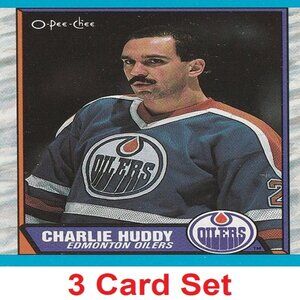 Charlie Huddy Hockey Card Collection
